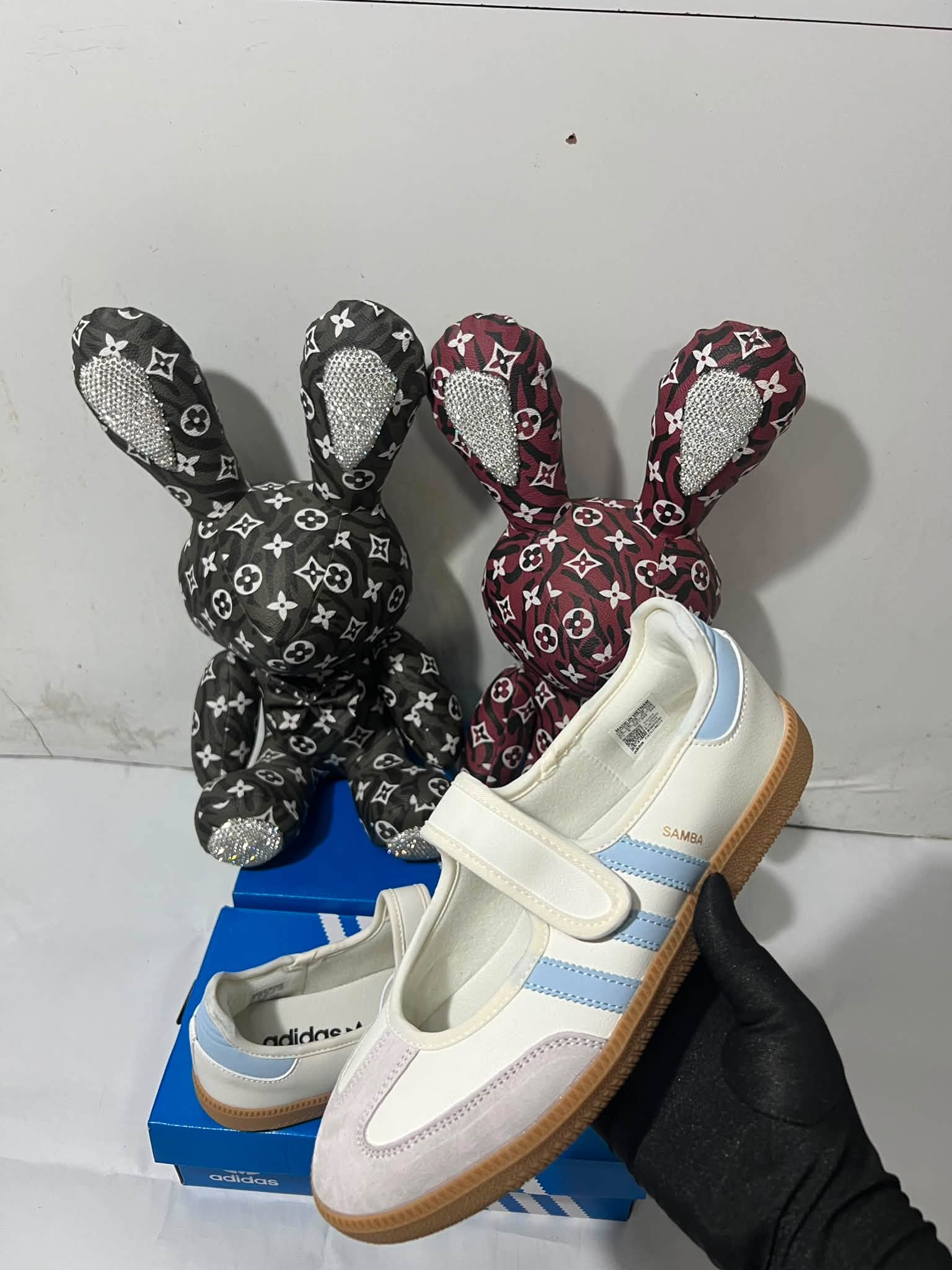 Adidas Samba Jane Collection - White & Baby Blue